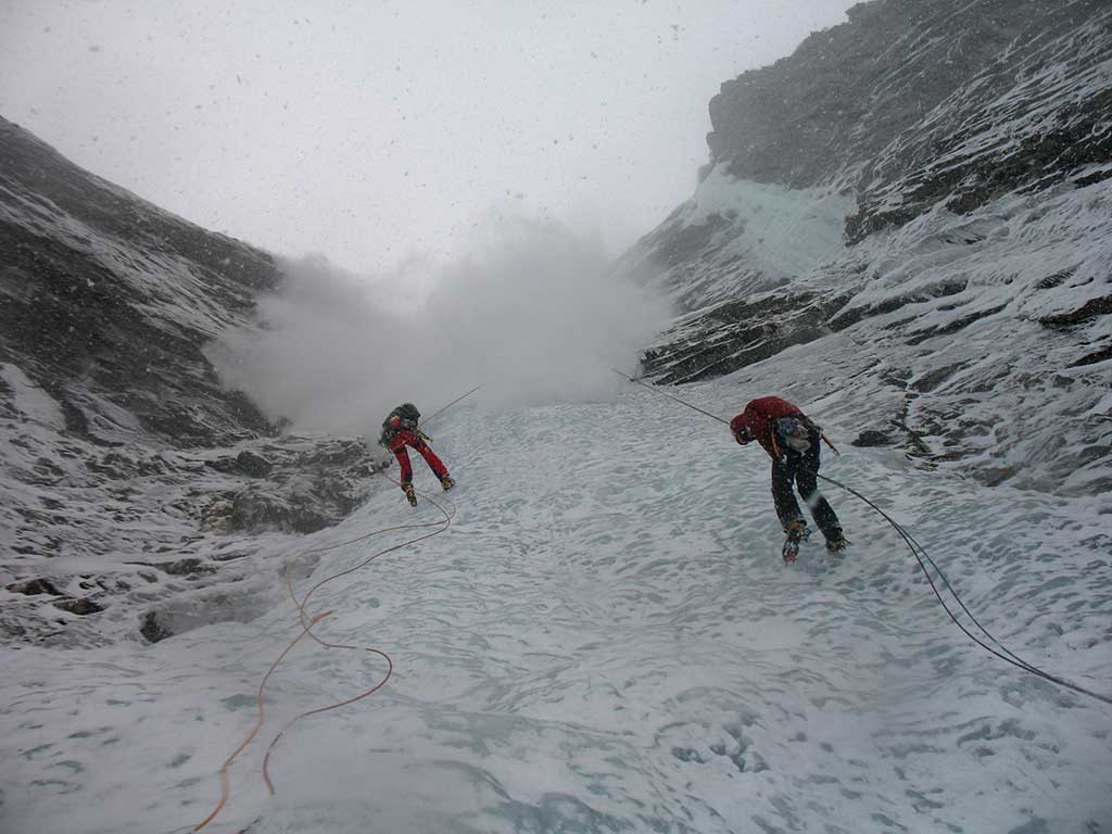 avalanche training for ice climbers