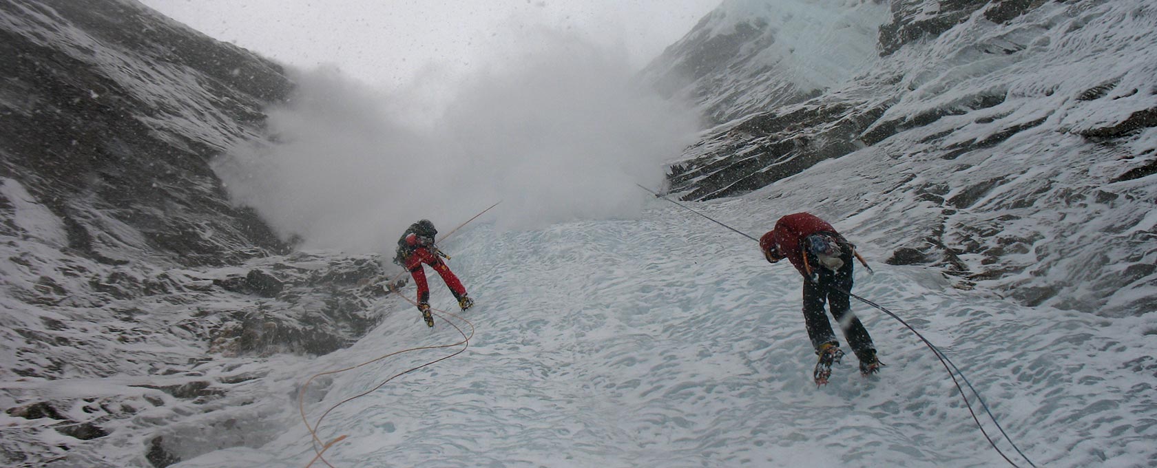 avalanche training for ice climbers