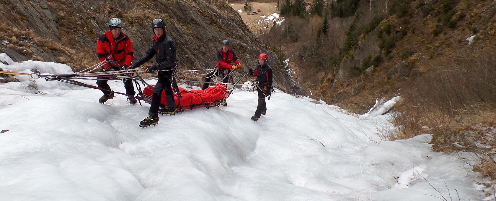 Rettungstechniken für Eiskletterer